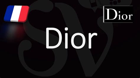 how to pronounce dior in french|dior pronunciation in english.